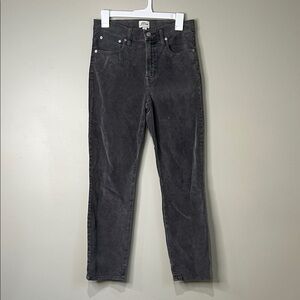 J. Crew Vintage Straight Grey Corduroy Pants Womens 27